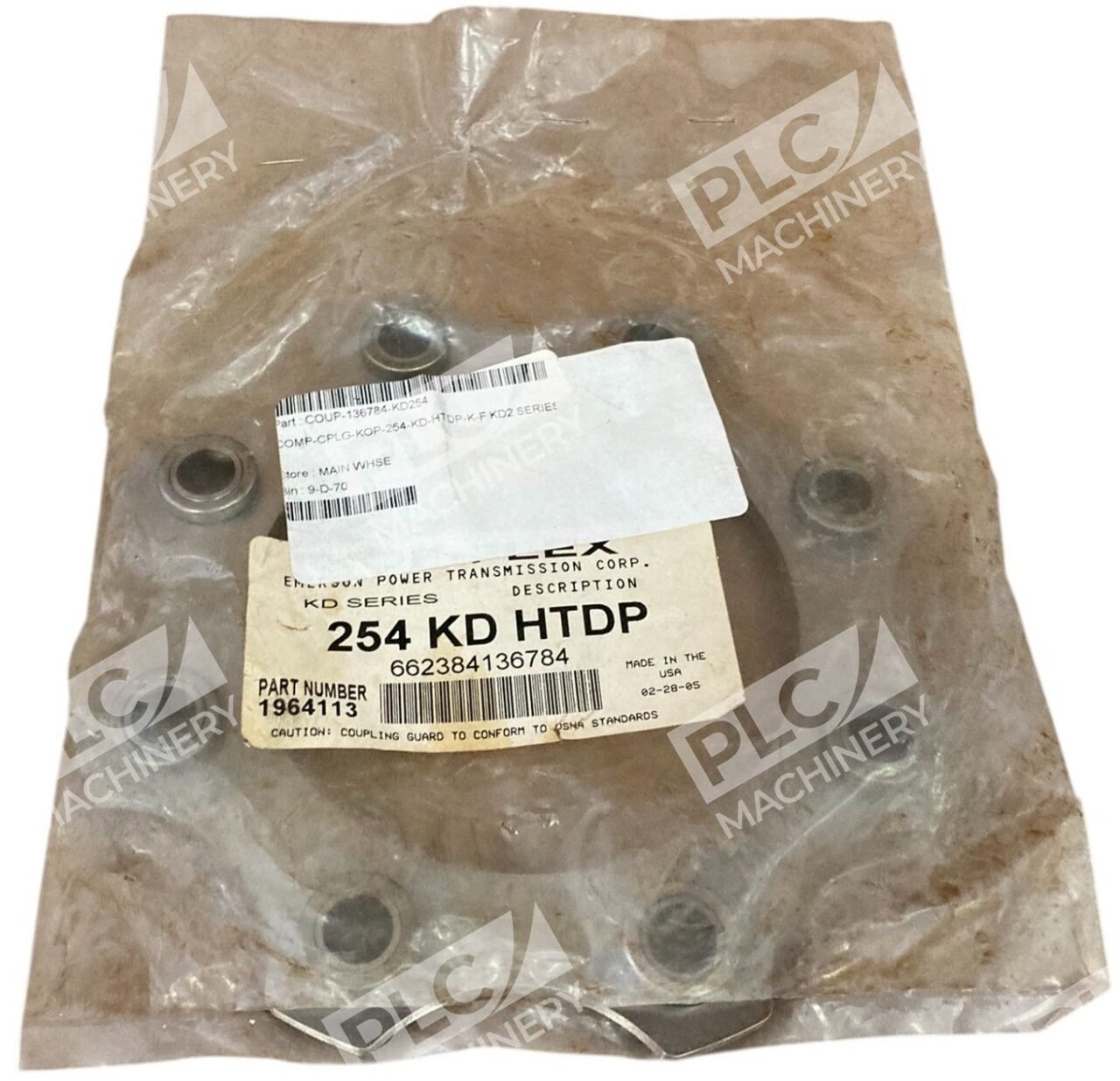 Emerson Kop-Flex Rexnord 662384136784 254 KD HTDP Shaft Coupling 1964113