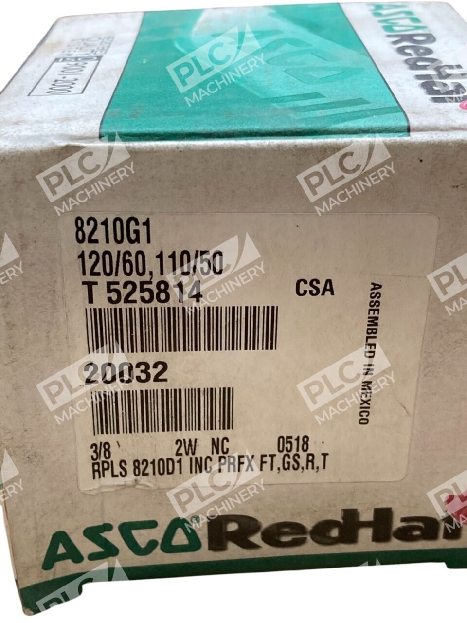 ASCO Red Hat 120/60 110/50 T525814 3-Way Solenoid Valve 8210G1 - Image 2