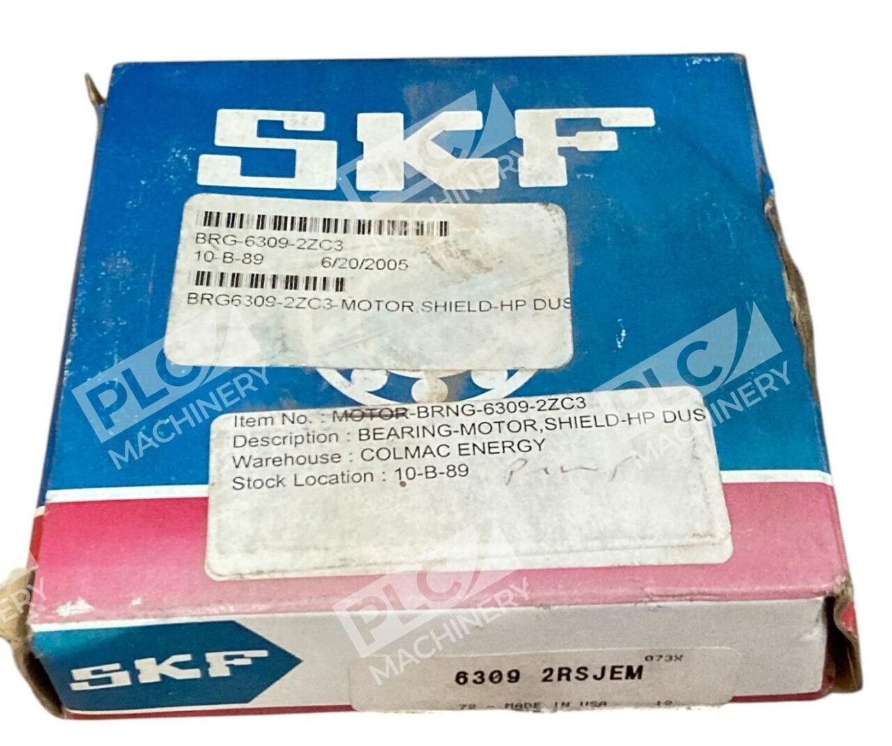SKF 6309-2ZC3 Ball Bearing 6309 2RSJEM
