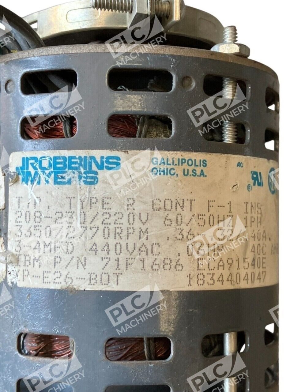 Robbins Myers .06HP 71F1686 Motor KP-E26-BOT - Image 3