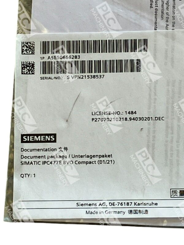 Siemens Simatic IPC477E BVO Compact (01/21) Operating Instructions A5E50666283 - Image 3