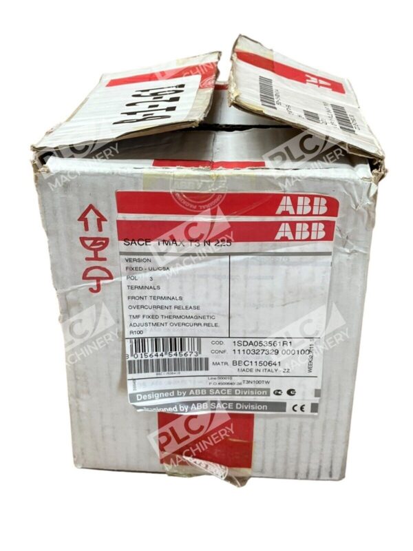 ABB SACE TMAX T3 N 225 3 Pole Circuit Breaker 1SDA053561R1 E93565