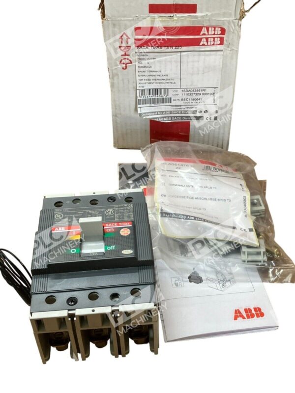 ABB SACE TMAX T3 N 225 3 Pole Circuit Breaker 1SDA053561R1 E93565 - Image 2