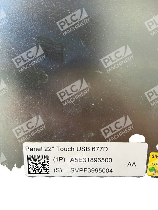 Siemens Panel 22" Touch USB 677D Simatic HMI A5E31896500 - Image 6