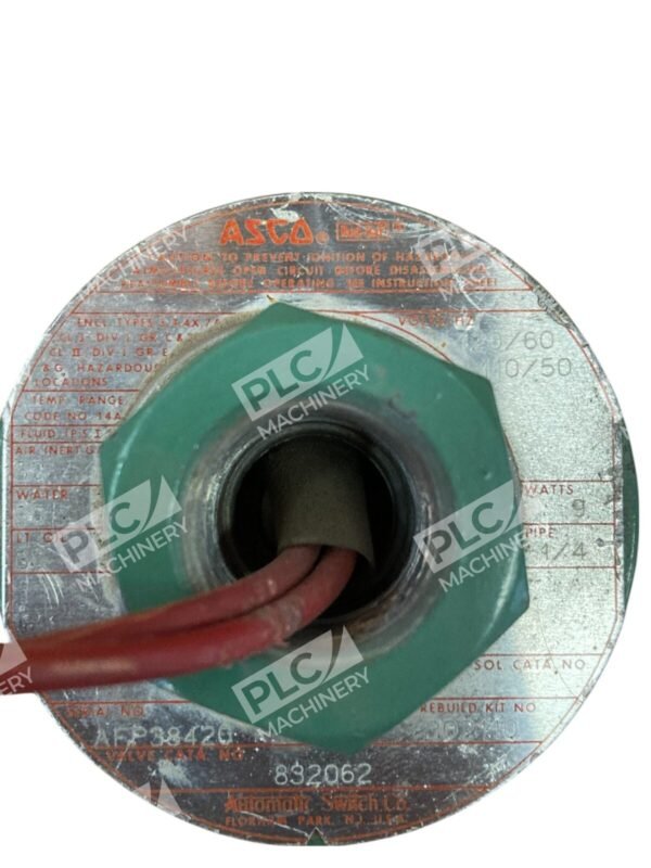 ASCO Red Hat 1/4NPT Solenoid Valve 832062 - Image 6