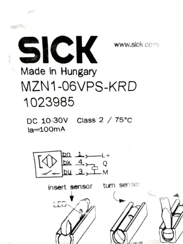 Sick MZN1-06VPS-KRD Photoelectric Sensor 1023985 - Image 2