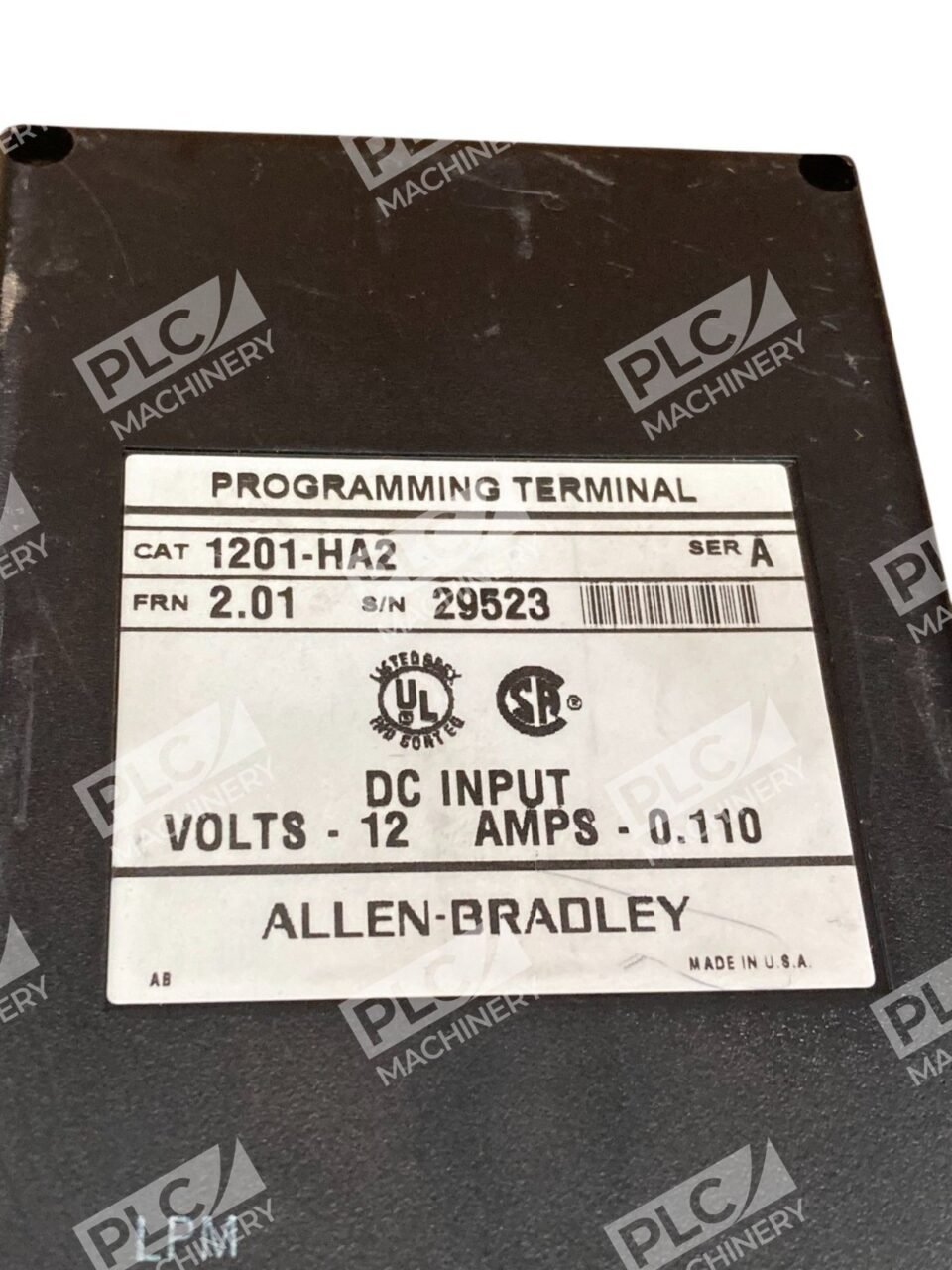Allen Bradley AB 12V 0.110A DC Input Programming Terminal 1201-HA2 /A - Image 4