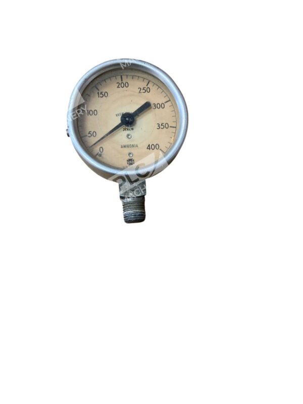 US Gauge Vintage 0-400psi Ammonia Gauge 25793-1 - Image 2