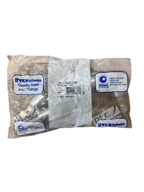 Ryco Hydraulics -0404 NPT Male Swivel T232N-0404 (Bag of 5)