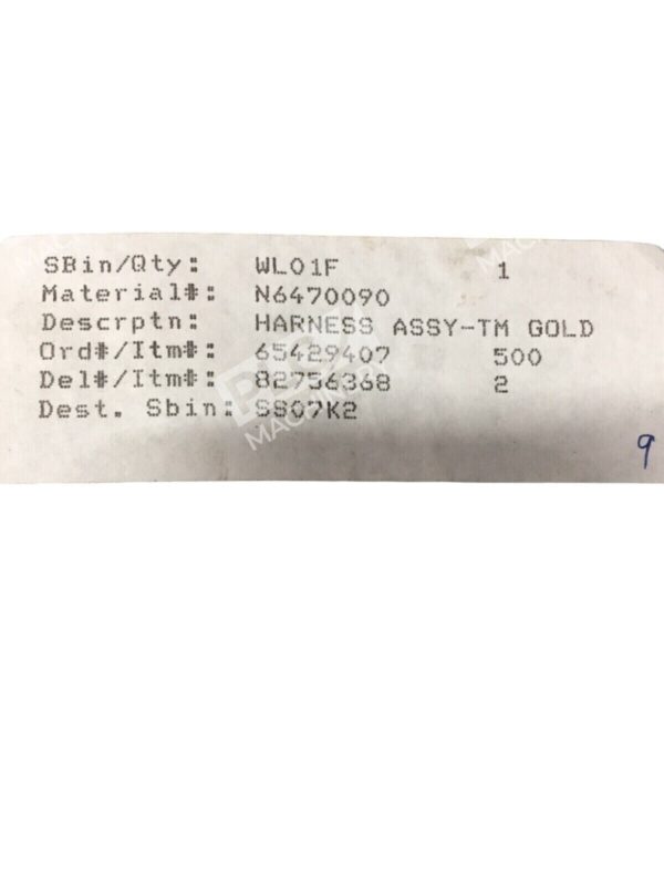 Tornik 65429407 82756368 Harness Assembly TM Gold N647-0090 - Image 2