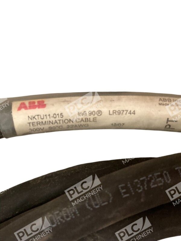 ABB Infi90 LR97744 300V 22AWG 15' Termination Cable NKTU11-015 NKTU11-15 - Image 2