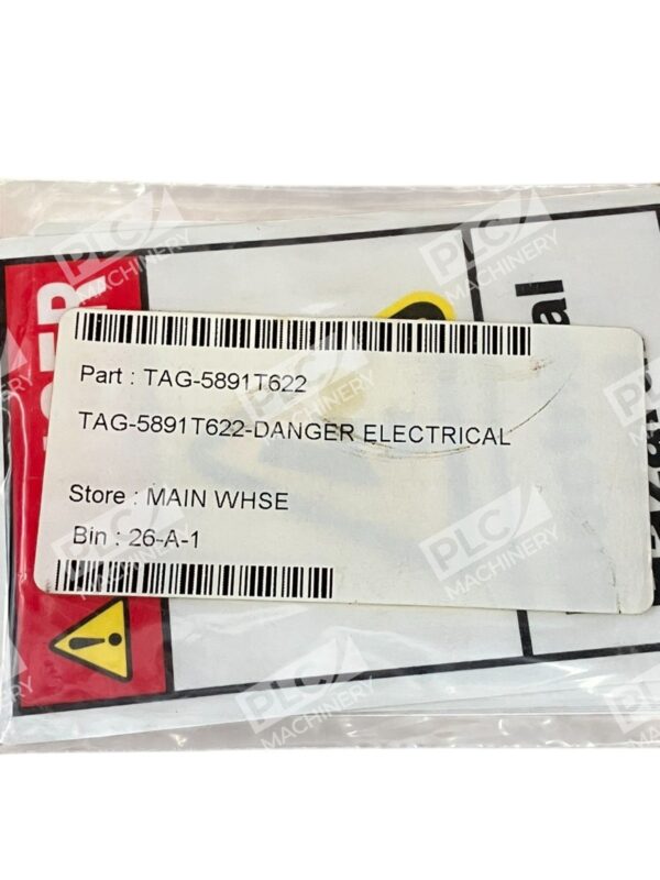 McMaster Carr Danger Electrical Hazard 5891T622 (lot of 5) - Image 3