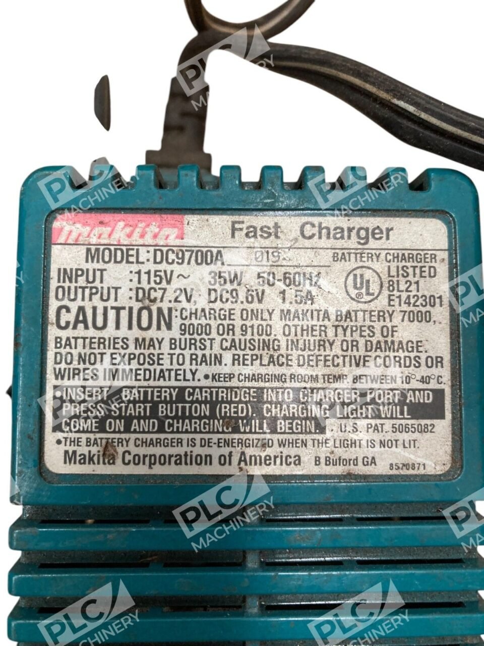 Makita Fast Charger DC9700A 019 w/ Battery 9000 - Image 2