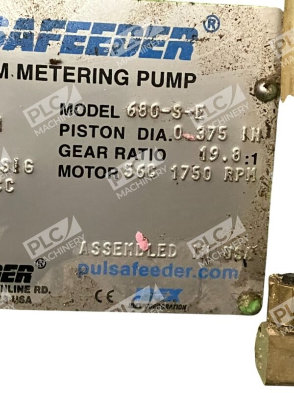 Pulsafeeder 1.6PH 1800PSIG KPC3CBCKQCC 19.8:1 Diaphragm Metering Pump 680-S-E - Image 8