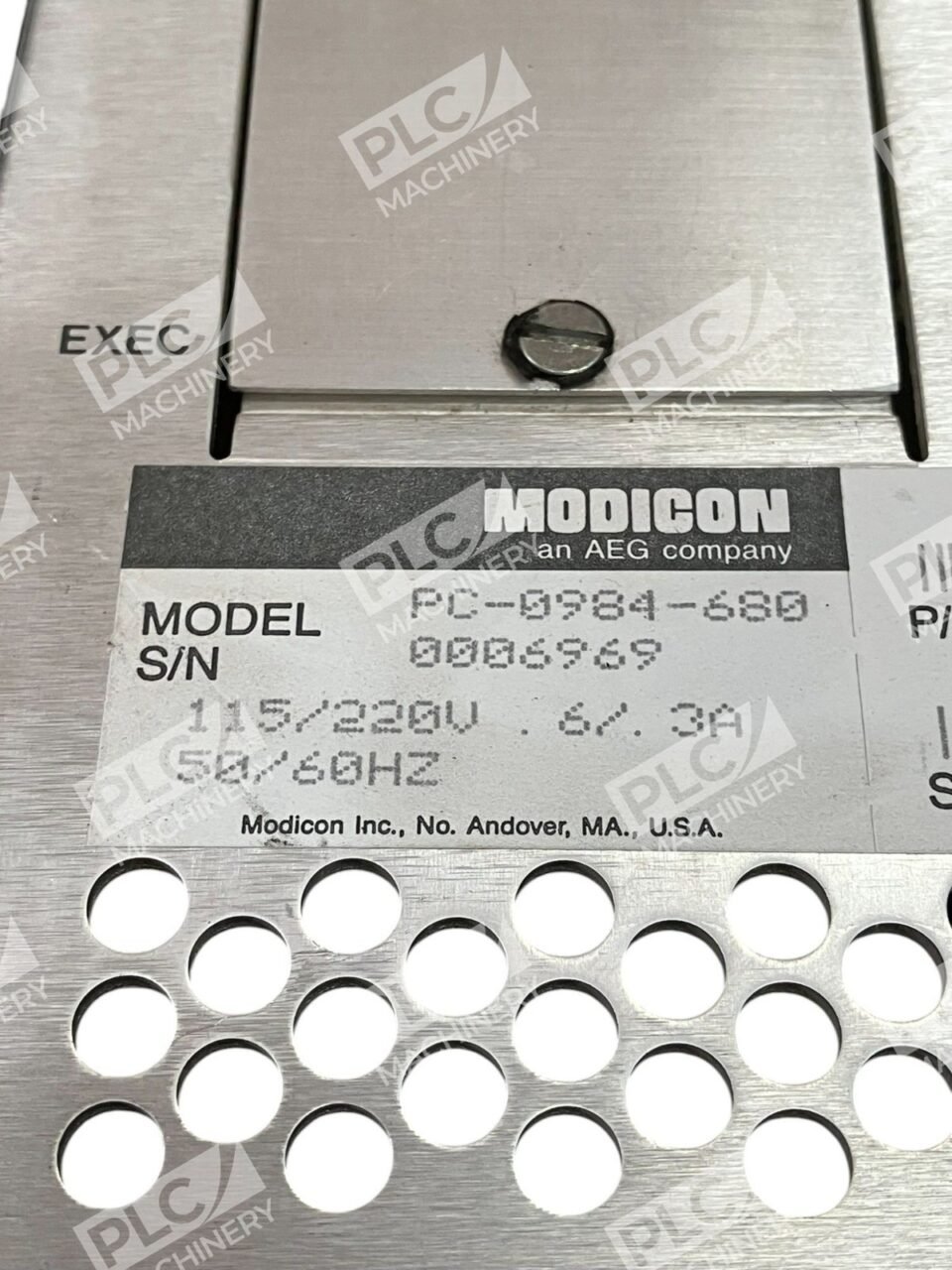 Modicon AEG PC-0984-680 0.6/0.3A 50/60Hz Programmable Controller AS-9370-001 - Image 2