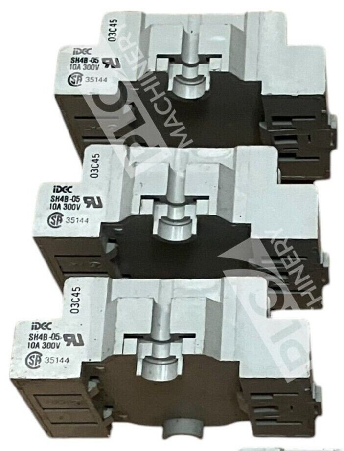 IDEC 03C45 35144 10A 300V Relay Socket Base SH4B-05 (lot of 3)