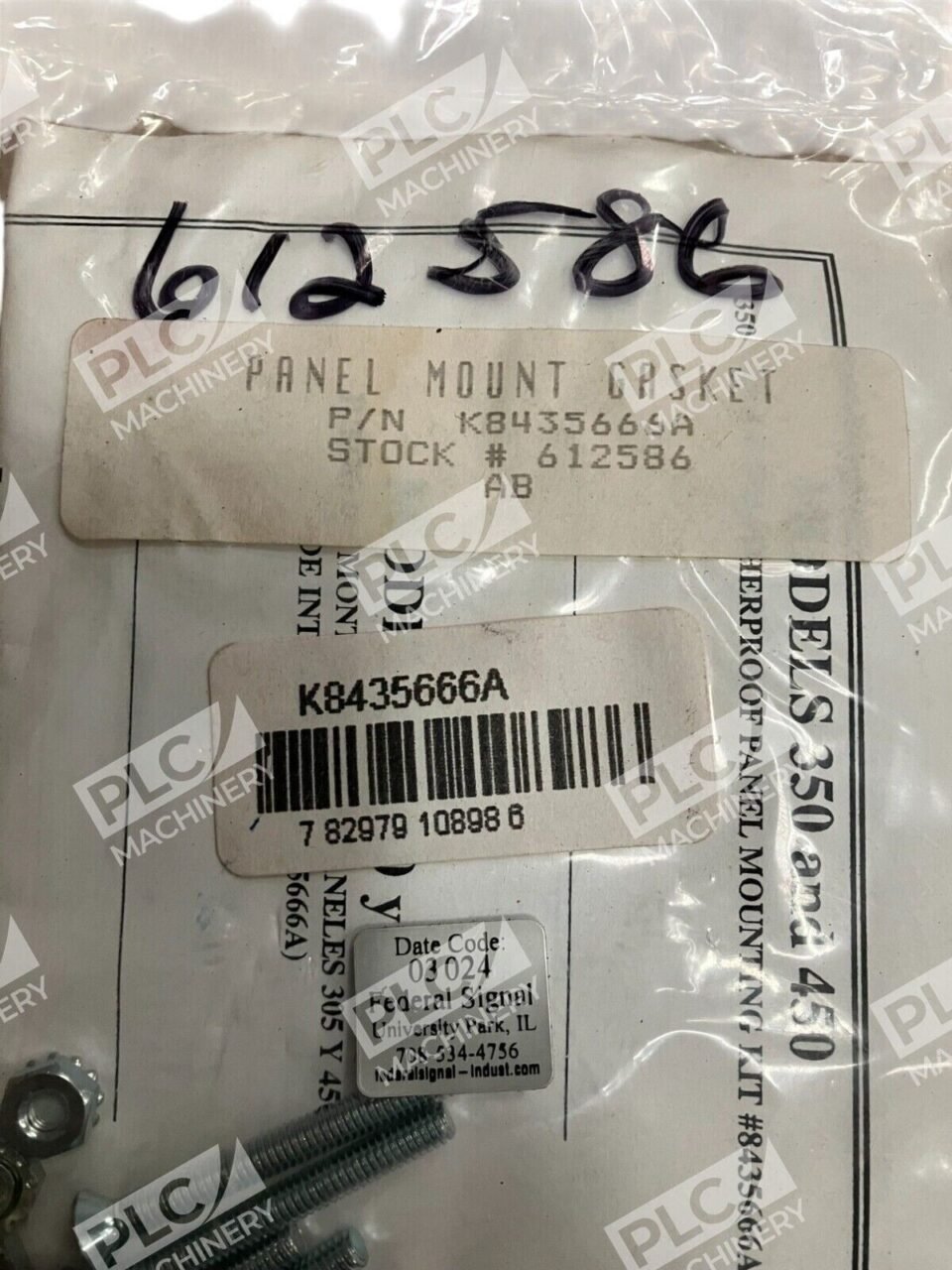 Federal 618586 Signal Panel Mounting Gasket Kit K8435666A - Image 2