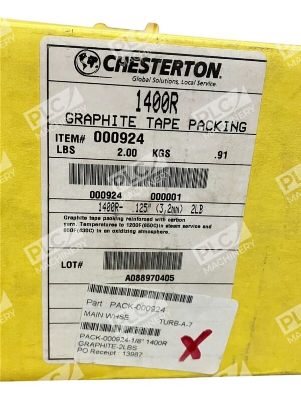 Chesterton 000924 2lb 0.125" Graphite Tape Packing 1400R - Image 2
