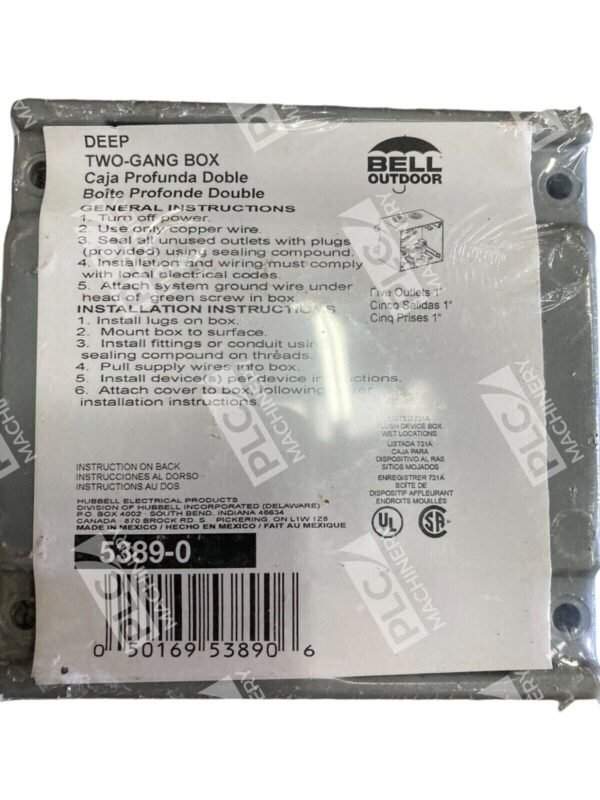 Bell Outdoor Hubbell Deep Two-Gang Box 5389-0