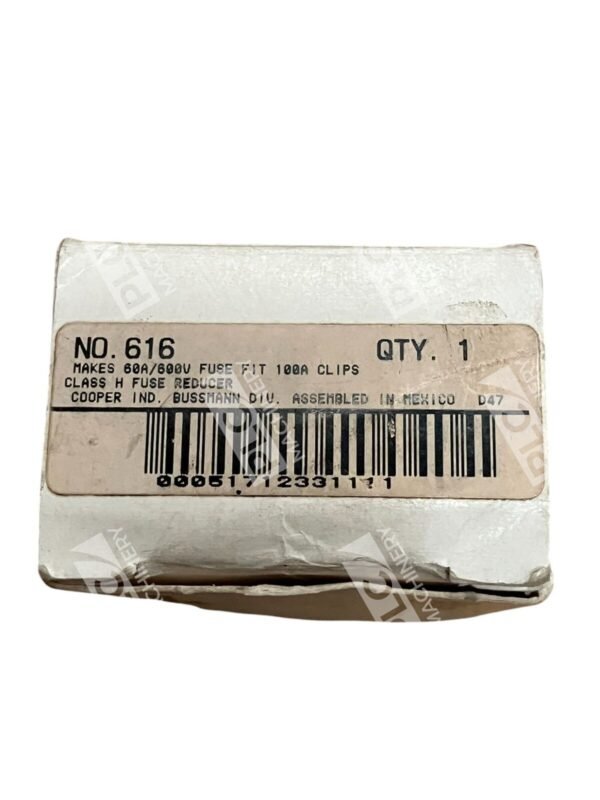 Cooper Bussmann 60A 600V Fuse Fit 100A 100A Clips Class H Fuse Reducer 616 - Image 2