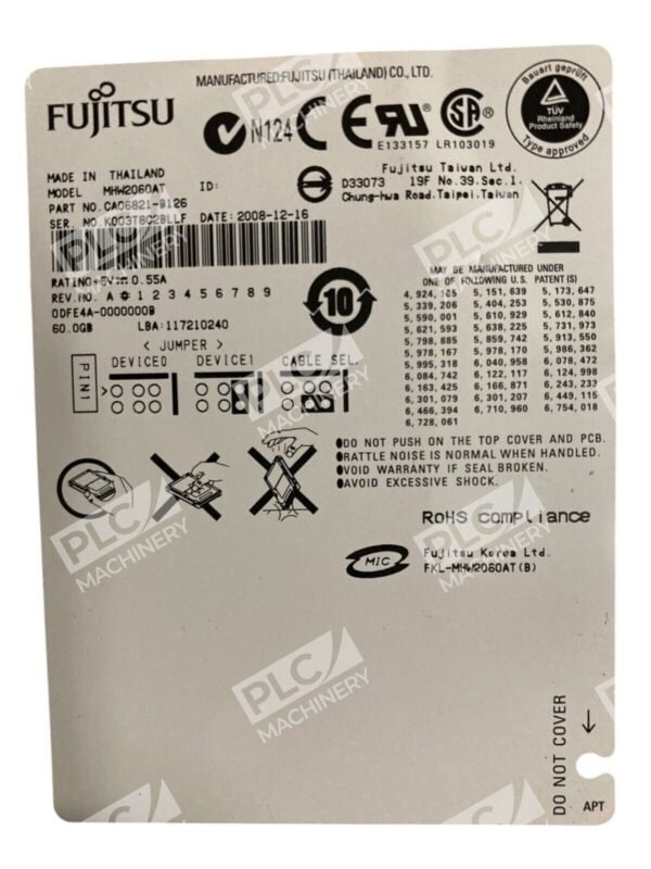 Fujitsu MHW2060AT 60GB 4200RPM Internal Hard Drive CA06821-9126
