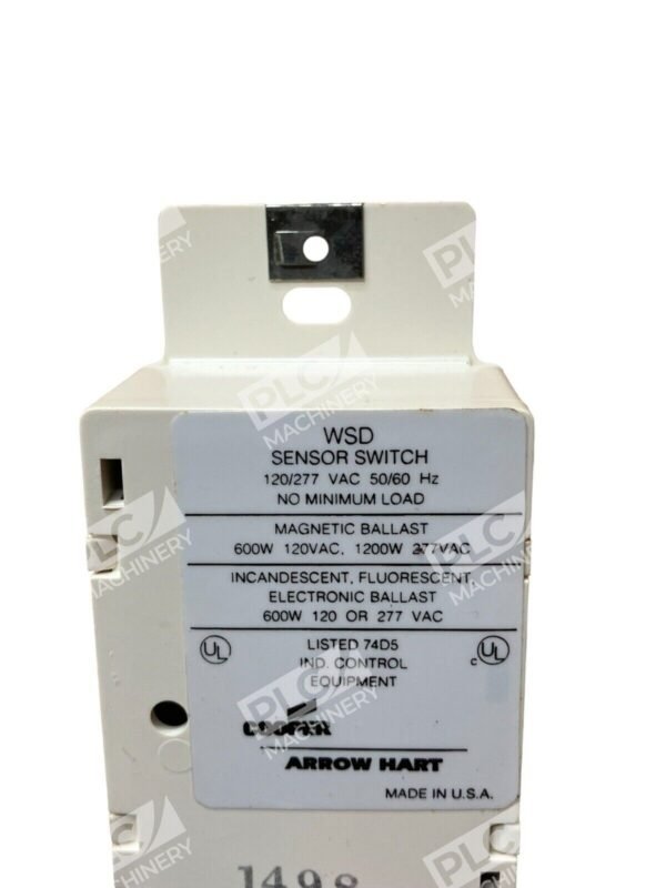 Cooper Arrow Hart WSD-W Wall Sensor Switch Decorator White - Image 3