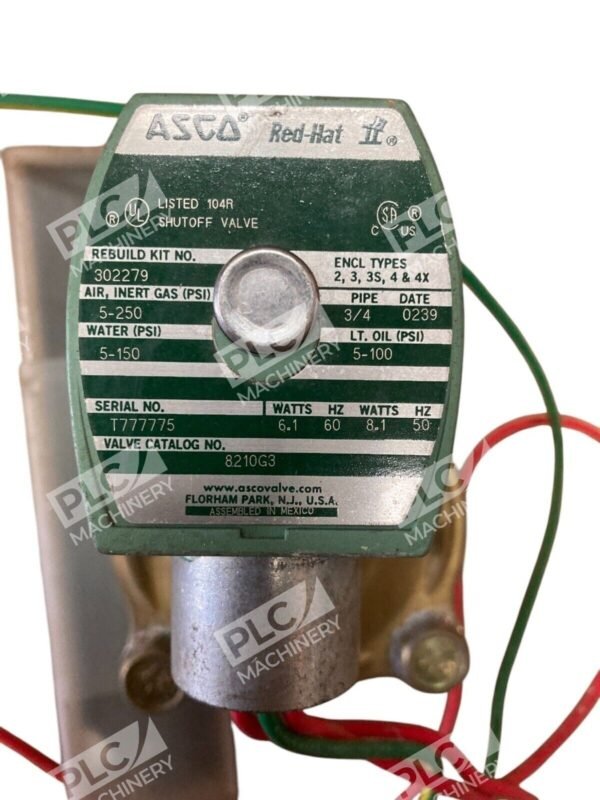 ASCO 302279 Red-Hat II Solenoid Valve 8210G3 - Image 2