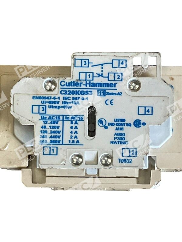 Cutler Hammer 45A Nema Size 2 AN16GN0 w/ C320KGS3 /A2 - Image 4