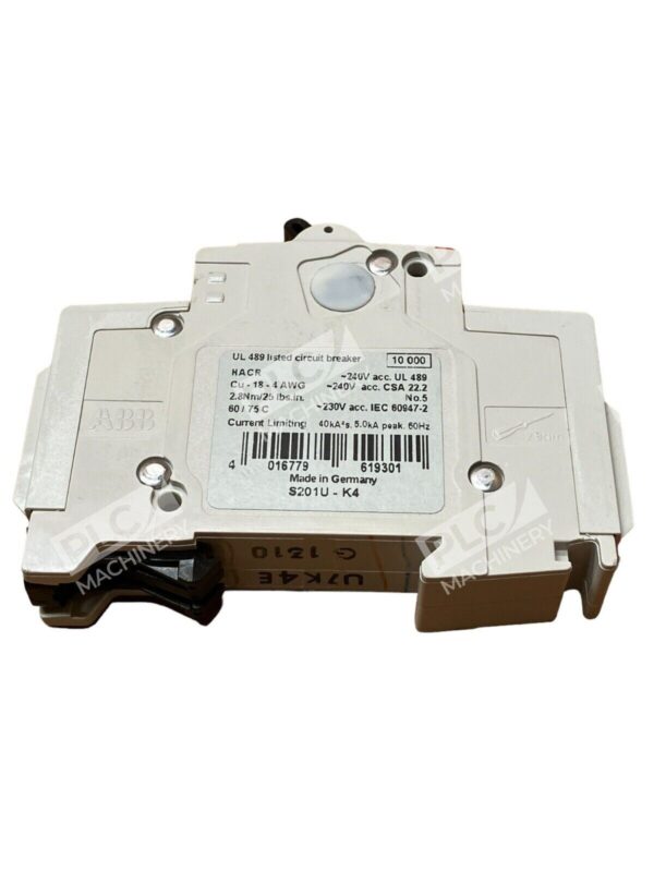 ABB S201UK4A 1 Pole Circuit Breaker - Image 3