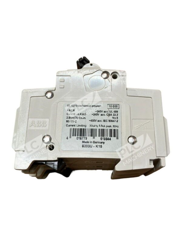 ABB S203UK15A 3 Pole Circuit Breaker (lot of 3) - Image 3