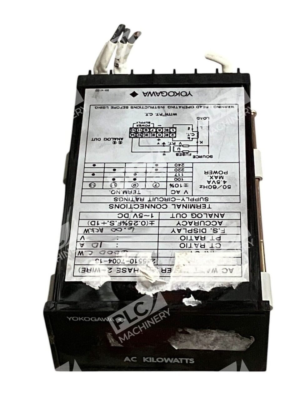 Yokogawa 64LH0578 600VAC 10AAC 6kW Direct Display 235510-7004-13