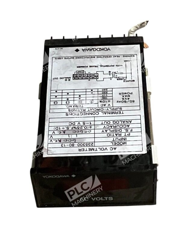 Yokogawa 64LH0576 600VAC Ammeter AC Voltmeter 235300-80-13