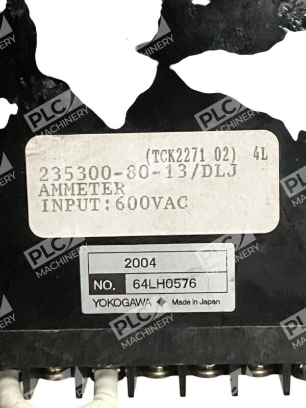 Yokogawa 64LH0576 600VAC Ammeter AC Voltmeter 235300-80-13 - Image 2