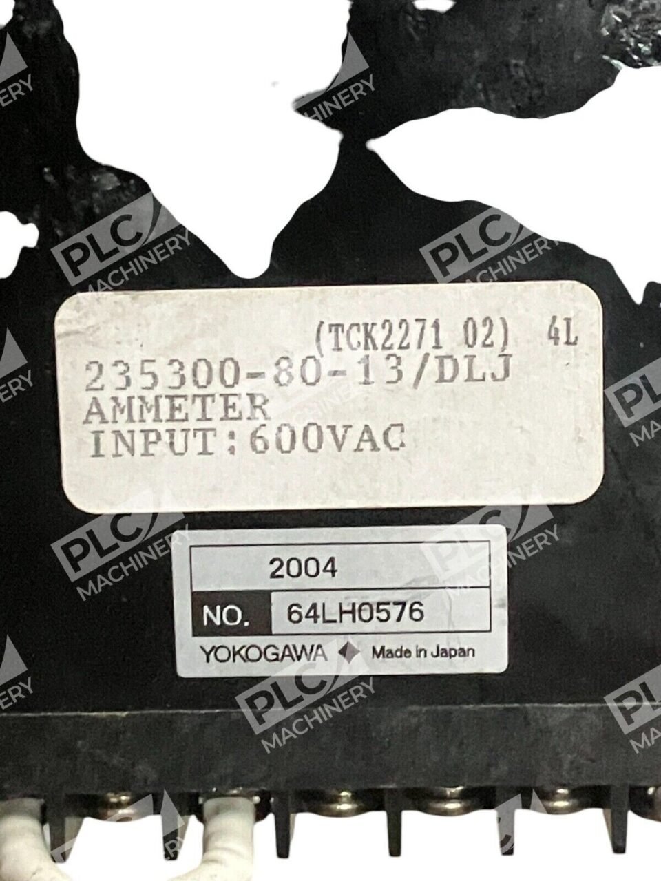 Yokogawa 64LH0576 600VAC Ammeter AC Voltmeter 235300-80-13 - Image 2