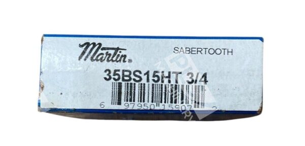 Martin Sprocket & Gear Sabertooth Roller Chain Sprocket 35BS15HT 3/4 - Image 2