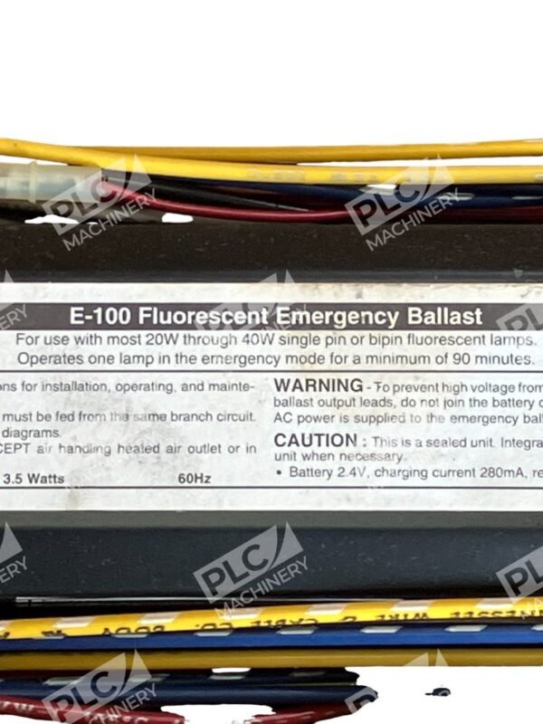 Hubbell Flourescent Emergency Ballast E-100 - Image 3