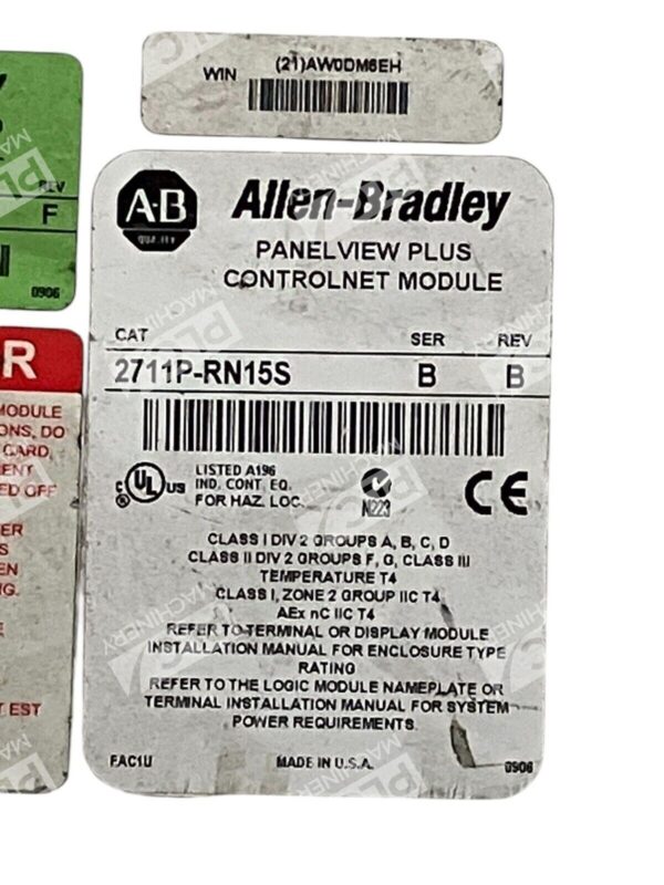 Allen Bradley Communications Module 2711P-RN15S /B - Image 2