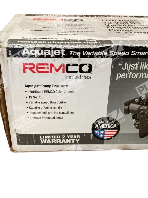 Remco Industries 5.3GPM 12VDC 10MAX 75-85PSI Potable Water Pump 55AQUAJET-ARV - Image 3