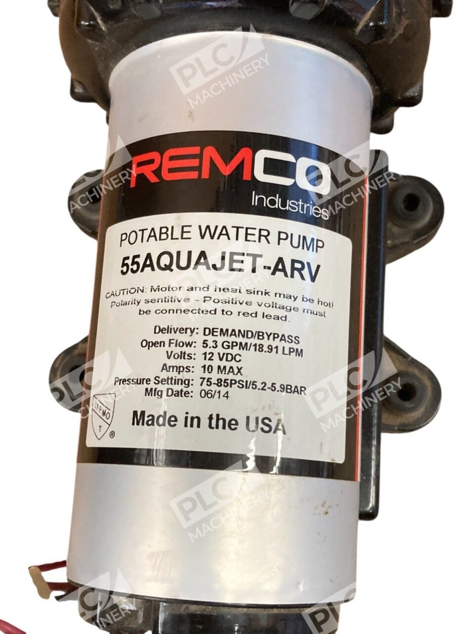 Remco Industries 5.3GPM 12VDC 10MAX 75-85PSI Potable Water Pump 55AQUAJET-ARV - Image 10