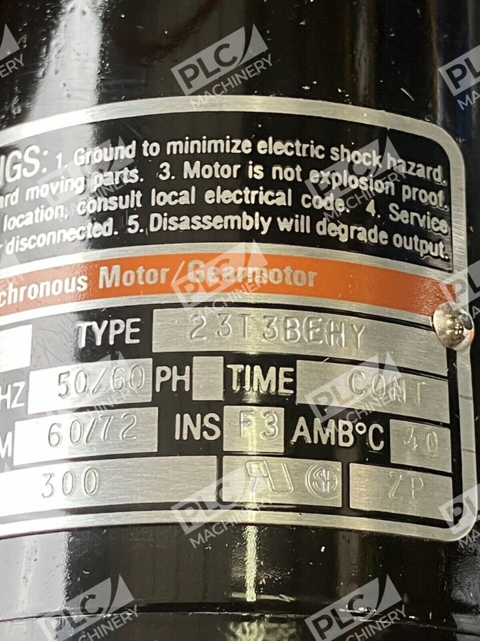 Bodine 23T3BEHY 2420SW HY-Sync AC Synchronous Motor/Gearmotor 2420SW4038 - Image 3