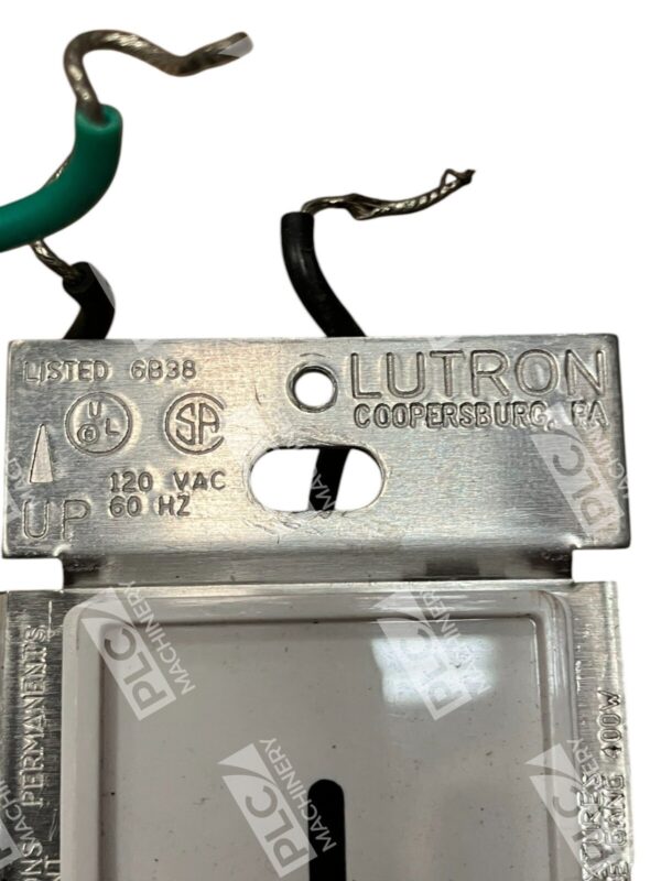 Lutron 120VAC 60Hz Dimmer W/ Switch 6B38 - Image 2