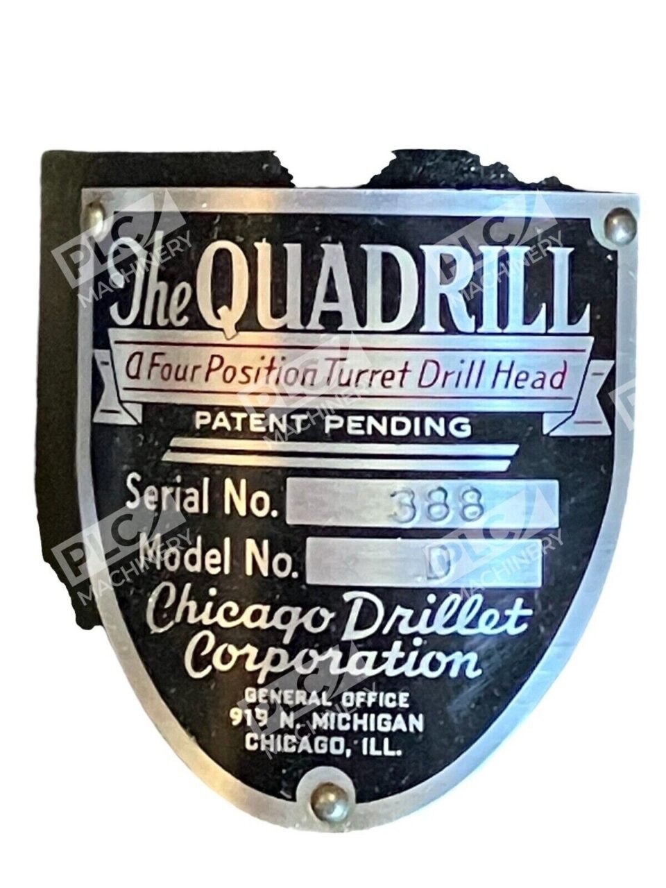 Chicago Drillet The Quadrill A Four Position Turret Drill Head Model D - Image 2