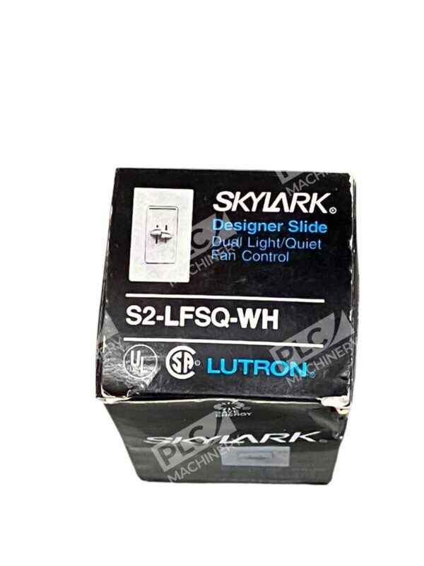Lutron Designer Slide Dual Light Quiet Fan Control Skylark S2-LFSQ-WH - Image 2
