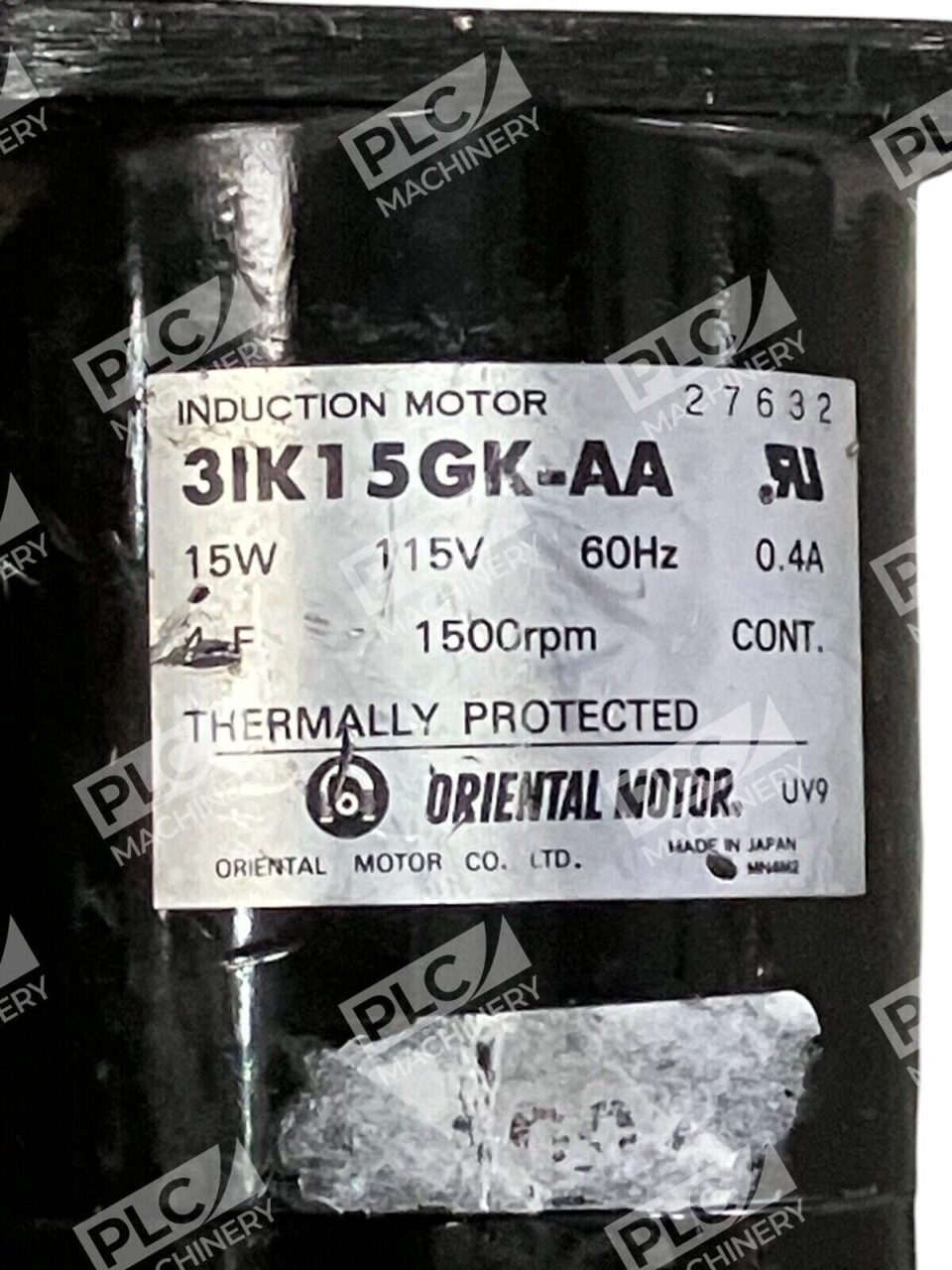 Oriental Motor 0.4V 115V 150RPM 15W 4uF Induction Motor 3IK15GK-AA - Image 2