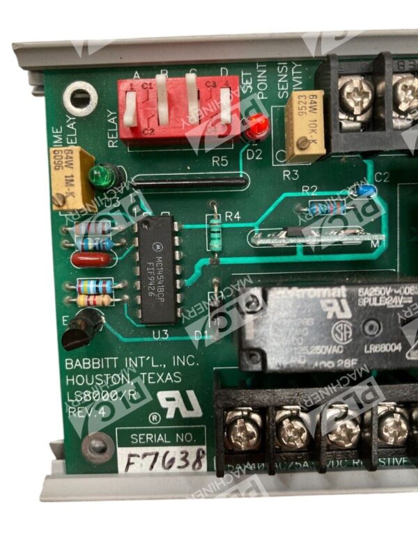 Babbitt International Nordson 224413 Level Switch PC Board LS8000/R Rev 4 - Image 3