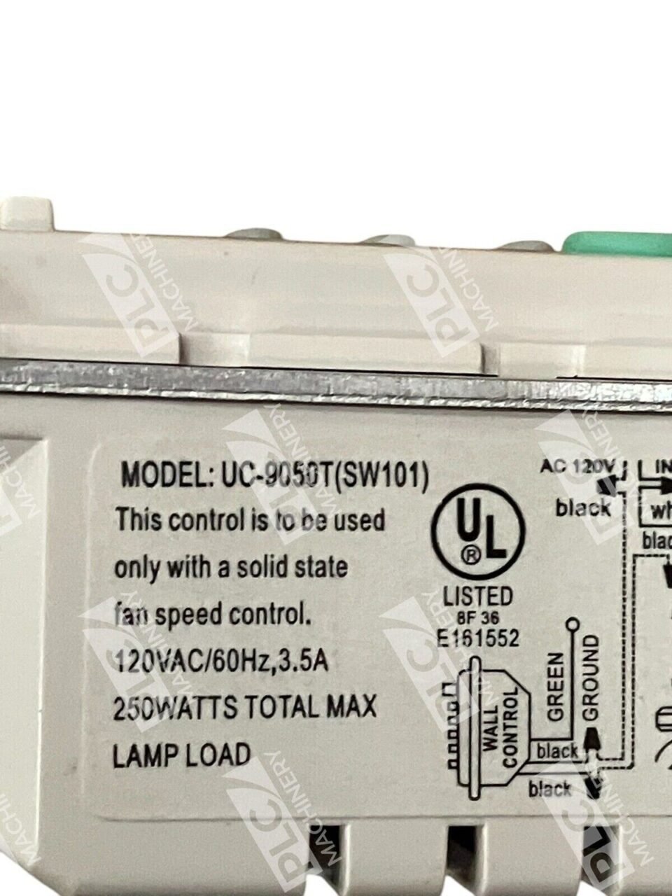 Prescolite Controls 120VAC 60Hz 3.5A 250W DS6 Rotary Dimmer Switch UC-9050T - Image 2