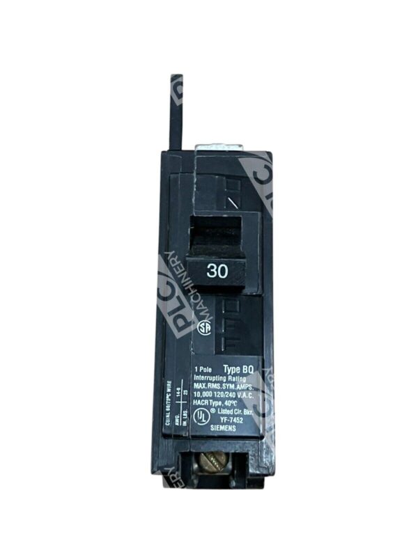 Siemens 1 Pole 30A Type BQ Circuit Breaker BQ1B030