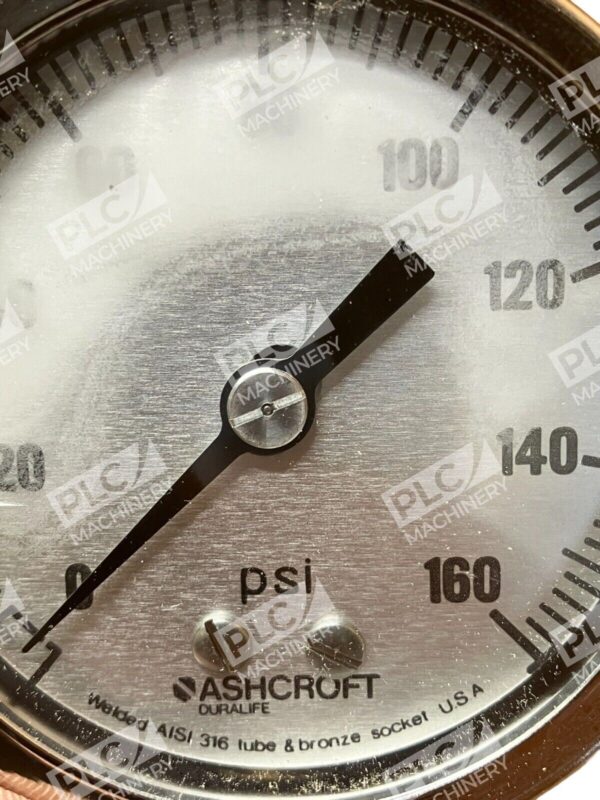 Ashcroft 25-1009-AW-02L-160# Industrial Duralife Gauge 2-1/2" - Image 3