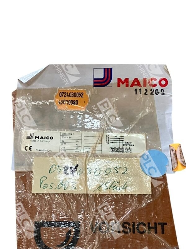 Maico 112200 220V 0.75A 215W Axial Wall Fan DZS 35/4 B - Image 2