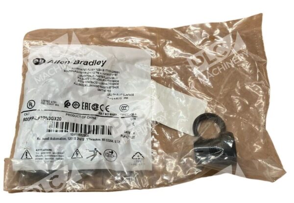 Allen Bradley 800FP-LF3PN3GX20 /A Illuminated Flush Push Button Green New In Box